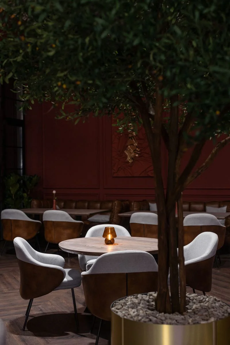 Darlin' Restobar – asztal az olajfa alatt